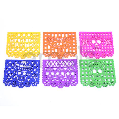 Day of the Dead Picado Coasters 1/4"
